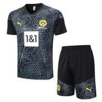 Mens Borussia Dortmund Short Training Suit Black 2023/24