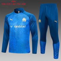Kids Olympique Marseille Training Suit Blue Pyramid 2023/24