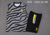 Mens Juventus Singlet Suit Grey - Black 2023/24