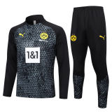 Mens Borussia Dortmund Training Suit Black Pattern 2023/24