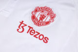 Mens Manchester United Polo Shirt White 2023/24