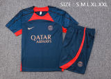 Mens PSG Short Training Suit Royal Blue 2023/24