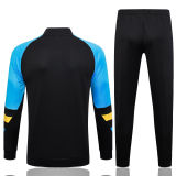 Mens Bayern Munich Training Suit Black - Blue 2023/24