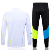 Mens Arsenal Jacket + Pants Training Suit White 2023/24
