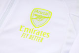 Mens Arsenal Jacket + Pants Training Suit White 2023/24