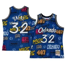 Mens Orlando Magic Blue Slap Sticker 1994-95 Swingman Jersey