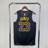 Mens Los Angeles Lakers NIKE Black 2023/24 Swingman Jersey - City Edition