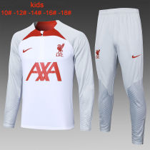Kids Liverpool Training Suit White 2023/24