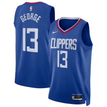 Mens Los Angeles Clippers Nike Blue 2023/24 Swingman Jersey - Icon Edition