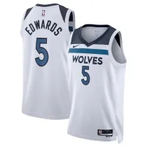 Mens Minnesota Timberwolves Nike White 2023/24 Swingman Jersey - Icon Edition