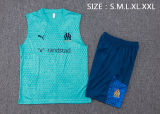 Mens Olympique Marseille Short Training Suit Green 2023/24