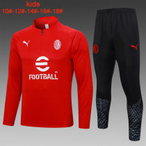 Kids AC Milan Training Suit Red 2023/24