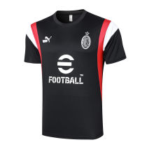 Mens AC Milan Short Training Jersey Black 2023/24