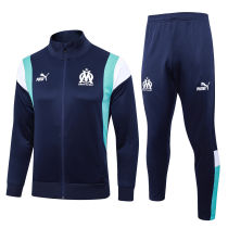 Mens Olympique Marseille Jacket + Pants Training Suit Royal 2023/24