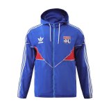 Mens Olympique Lyonnais All Weather Windrunner Jacket Blue 2023/24