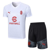 Mens AC Milan Short Training Suit White 2023/24