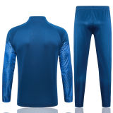 Mens Olympique Marseille Jacket + Pants Training Suit Blue 2023/24