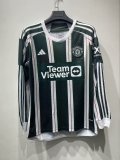 Mens Manchester United Away Jersey Long Sleeve 2023/24