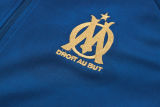 Mens Olympique Marseille Jacket + Pants Training Suit Blue 2023/24