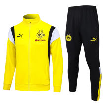 Mens Borussia Dortmund Jacket + Pants Training Suit Yellow 2023/24