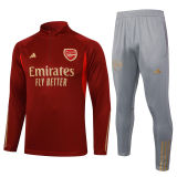Mens Arsenal Training Suit Wine 2023/24