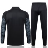 Mens Borussia Dortmund Jacket + Pants Training Suit Black Print 2023/24