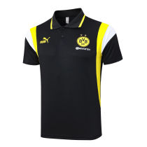 Mens Borussia Dortmund Polo Shirt Black II 2023/24