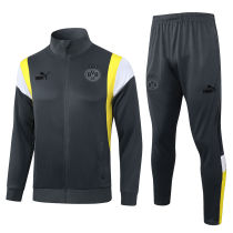 Mens Borussia Dortmund Jacket + Pants Training Suit Grey 2023/24