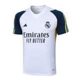 Mens Real Madrid Short Training Jersey White 2023/24