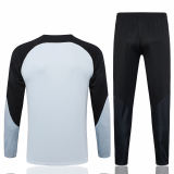 Mens Barcelona Training Suit Grey - Black 2023/24