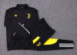 Kids Juventus Jacket + Pants Training Suit Black 2023/24