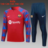 Kids Barcelona Training Suit Red 2023/24