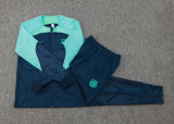 Kids Barcelona Jacket + Pants Training Suit Royal - Green 2023/24