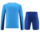 Mens Manchester United Goalkeeper Blue Suit Long Sleeve 2023/24