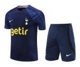 Mens Tottenham Hotspur Short Training Suit Navy 2023/24