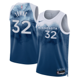 Mens Minnesota Timberwolves Nike Blue 2023/24 Swingman Jersey - City Edition