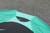 Mens Barcelona Short Training Suit Black - Green 2023/24