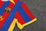 Mens Barcelona Short Training Suit Blue - Red 2023/24