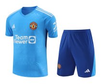 Mens Manchester United Goalkeeper Blue Suit 2023/24