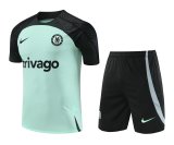 Mens Chelsea Short Training Suit Green 2023/24