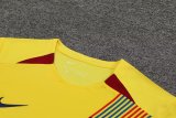 Mens Barcelona Short Training Suit Yellow 2023/24