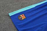 Mens Barcelona Short Training Suit Blue 2023/24