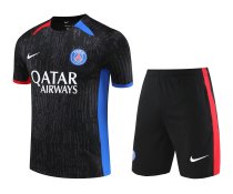 Mens PSG Short Training Suit Black II 2023/24