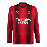 Mens AC Milan Home Jersey Long Sleeve 2023/24