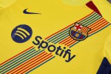 Mens Barcelona Short Training Suit Yellow 2023/24
