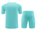 Mens Barcelona Short Training Suit Turquoise 2023/24