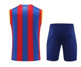 Mens Barcelona Singlet Suit Blue - Red 2023/24