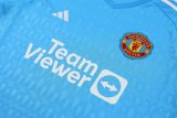Mens Manchester United Goalkeeper Blue Suit Long Sleeve 2023/24