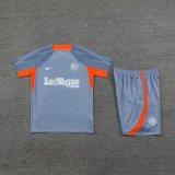 Mens Inter Milan Short Training Suit Light Grey 2023/24