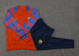 Kids Barcelona Jacket + Pants Training Suit Red 2023/24